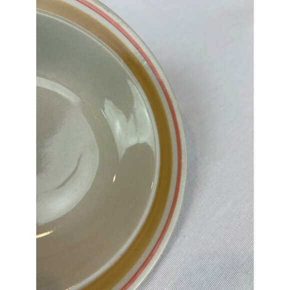 Vintage Newcor Stoneware Bowl With Retro Stripes Made In Japan - Picture 6 of 6